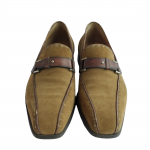 Berluti Tan and Brown Suede Leather Loafers
