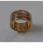 Boucheron three Color Gold/Silver/Copper 18 K Ring
