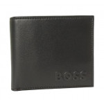 Boss Embossed-Logo Wallet In Grained Leather