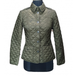 Burberry Olive Green Quilted Jacket