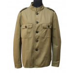 Burberry Olive Military Cotton Twill Field Jacket