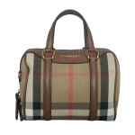 Burberry Alchester HouseCheck Derby Small Bowling Bag