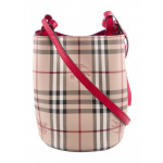 Burberry Haymarket Check Lorne Bucket Bag