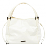 Burberry White Check Embossed Patent Leather Canterbury Tote