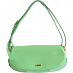 Burberry Green Patent Leather Handbag