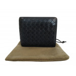 Bottega Veneta Intrecciato Bi Fold Leather Wallet