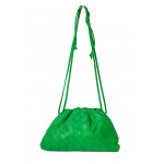 Bottega Veneta Intrecciato Green Leather Mini The Pouch Bag