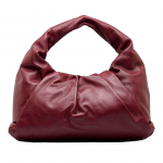 Bottega Veneta The Shoulder Pouch Small Leather Bag - Burgundy