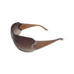Bvlgari Brown Gradient 651-B Crystal Embellished Shield Sunglasses
