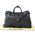 Burberry Banner House Check Leather Large Tote
