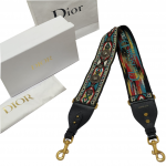 Dior Multicolor Embroidered Studded Shoulder Strap