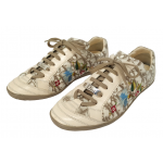 Dior Monogram Floral Embroidered Canvas Lace Up Sneakers