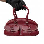Dior Red Leather Medium Detective Bag