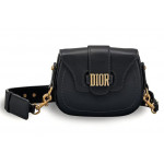 Dior D-Fence Leather Saddle Crossbody Bag
