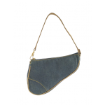 Dior Vintage Denim Mini Saddle Bag