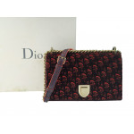 Dior Limited Edition Monogram Velvet Diorama Bag
