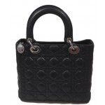 Dior Black Lady Dior Medium Bag