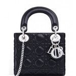 Dior Black Cannage Mini Lady Dior Bag
