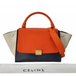 Celine Tricolor Trapeze Leather Bag