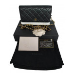 Chanel Black Quilted Wallet on Chain