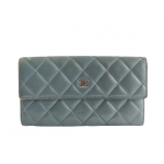 Chanel Quilted Leather CC Flap Wallet