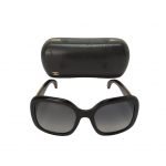 Chanel Black Stingray Polarized CC Sunglasses