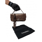 Chanel Metallic Python Soho Tassel Medium Flap Bag