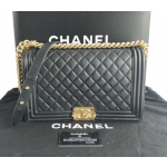 Chanel Boy Black Large Handbag