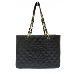 Chanel Black Quilted Grand Shopping Tote