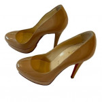 Christian Louboutin Bianca Nude Patent Leather Pumps