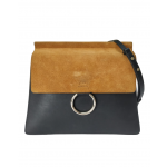 Chloe Suede and Leather Faye Shoulder Bag