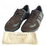 Canali Brown Suede Sneaker Size / 41