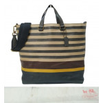 Coach Large Stripe Tote Bag With Long Strap