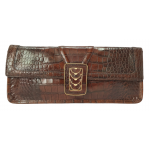 Cole Haan Croc Embossed Leather Clutch