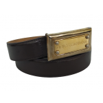 Dolce & Gabbana Brown Slim Belt