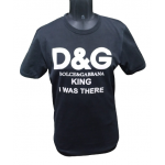 Dolce & Gabbana Black Cotton King T-Shirt