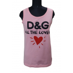 Dolce & Gabbana Women Sleeveless Pink T-shirt