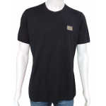 Dolce & Gabbana G8IV0T Logo Patch Cotton Black Tshirt