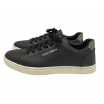 Dolce & Gabbana Black Leather Low Top Sneakers