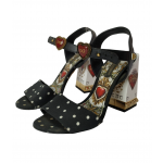Dolce & Gabbana Cady Sacred Heart Printed Sandal