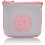 DKNY Pink and Grey Neoprene Messenger Bag