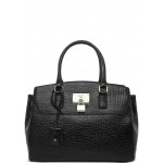 DKNY Black Grained Leather Tote