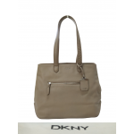 DKNY Taupe Nappa Leather Tote
