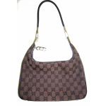 Gucci GG Canvas Binoche Medium Shoulder Bag