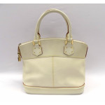 Louis Vuitton White Lockit Leather Handbag
