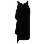 MICHAEL KORS Solid Black Sleeveless Dress