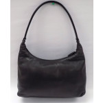 PRADA Black Lambskin Plastic Handle Shoulder Bag