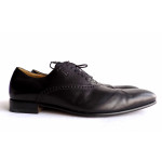 Gucci Black 269646 Men's Leather Lace-up Wing Shoes