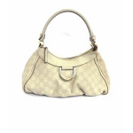 Gucci Ivory Guccissima Leather Small D-Ring Hobo Bag