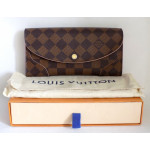 Louis Vuitton Brown Caissa Damier Ebene Canvas Long Clutch Wallet